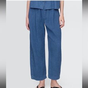 GAP Cotton Gauze Denim Easy Barrel Pants